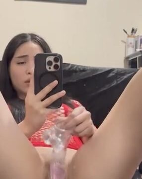 Hintofella Onlyfans Video Play Pussy With Dildo Glass